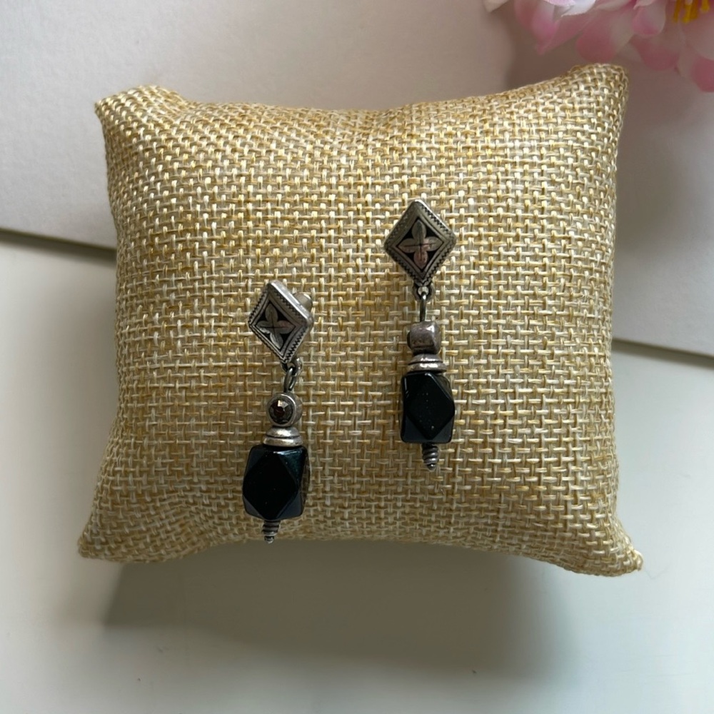 Brighton Black and Silver Earrings - Picture 6 of 6